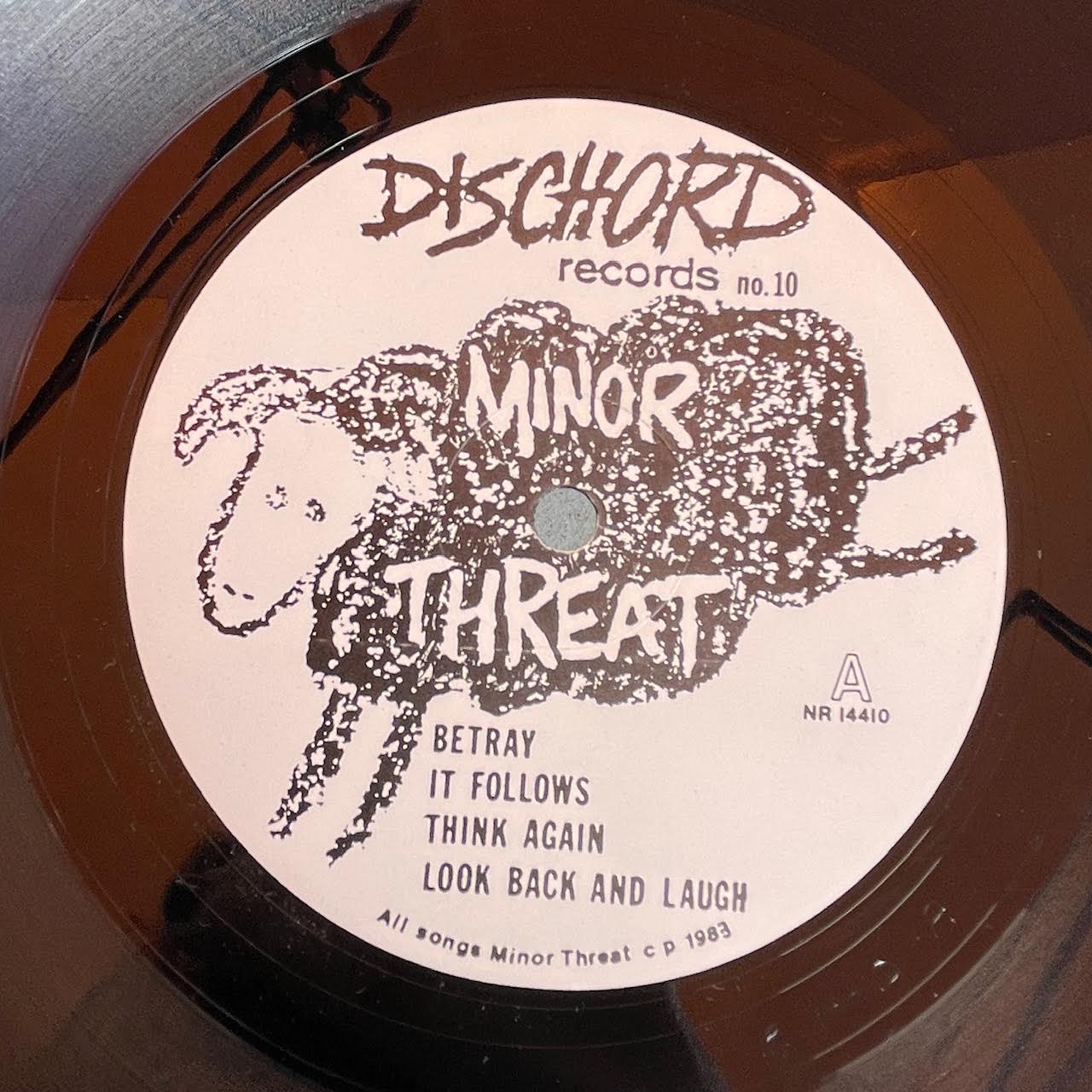 Minor Threat – Out Of Step 12" (Original Press Rare Black Back Cover, Includes Insert)(Used Vinyl) ( VINYL )