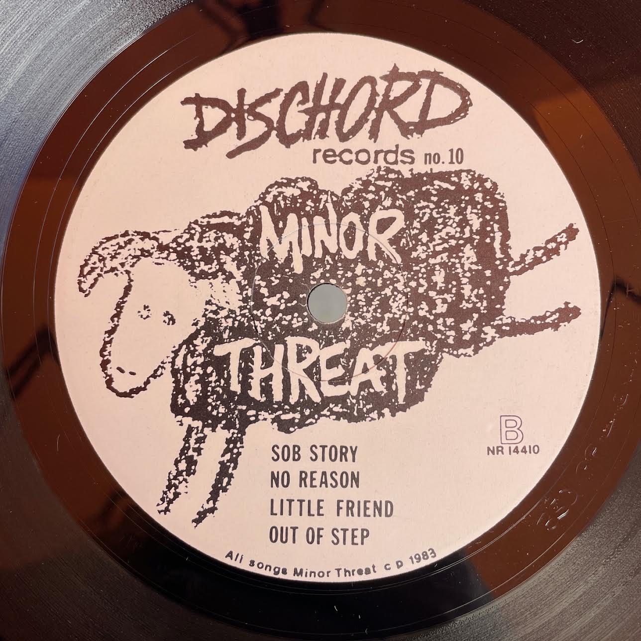 Minor Threat – Out Of Step 12" (Original Press Rare Black Back Cover, Includes Insert)(Used Vinyl) ( VINYL )