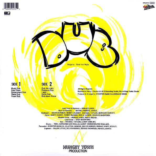 Horace Andy - In The Light Dub LP ( VINYL )