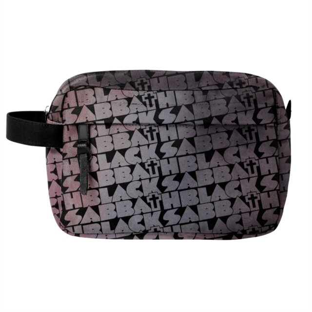 Black Sabbath Distress Cross Wash Bag ( VINYL )