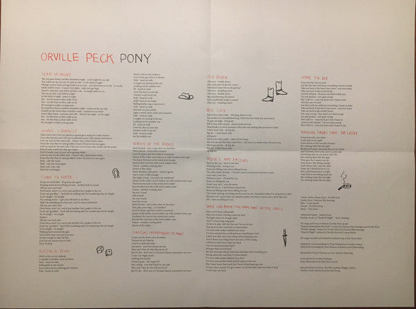 Orville Peck - Pony LP (Used Sealed Vinyl, Urban Outfitters, Limited to 2000, Orange and Red Vinyl ) ( VINYL )