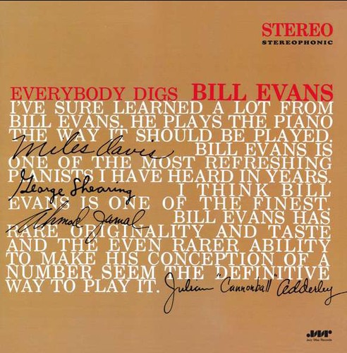 Bill Evans - Everybody Digs Bill Evans LP (180g, Limited Edition) ( VINYL )