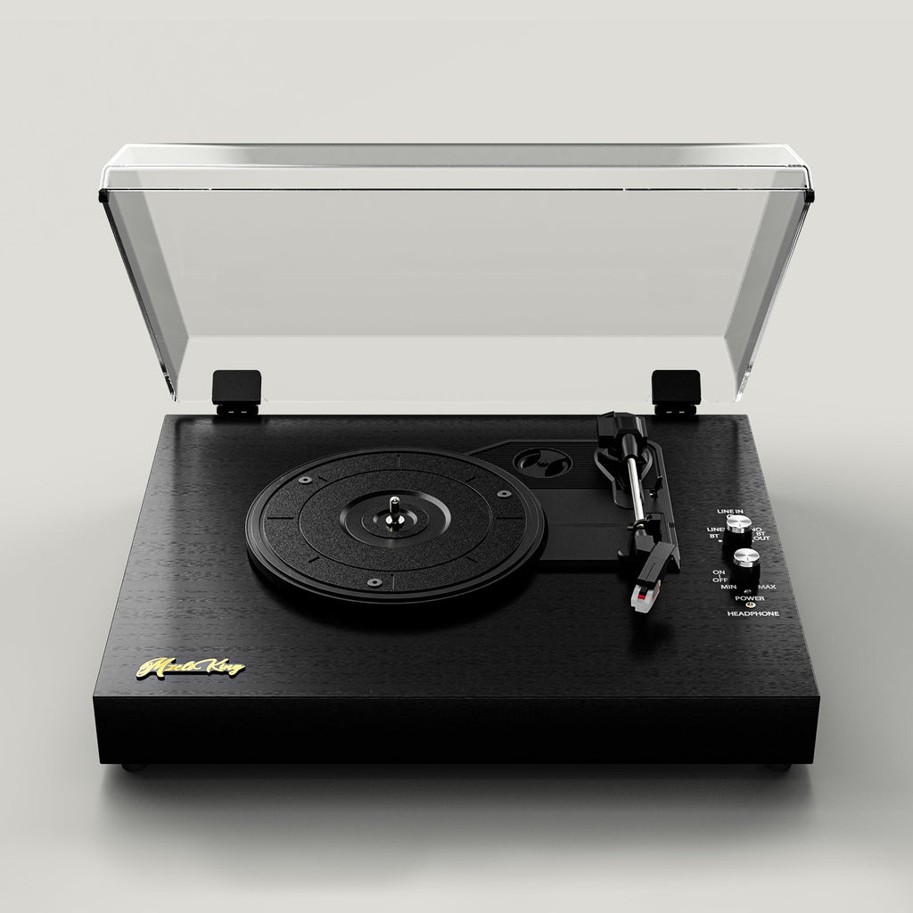 Vinyl Turntable with Built-in Speakers for Entertainment and Home Decoration