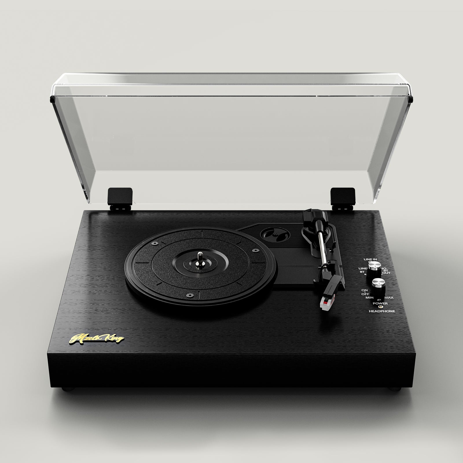 Vinyl Turntable with Built-in Speakers for Entertainment and Home Decoration