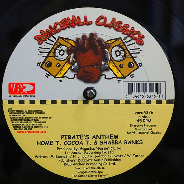 Home T / Shabba Ranks / Cocoa Tea - Pirates' Anthem 12" ( VINYL )