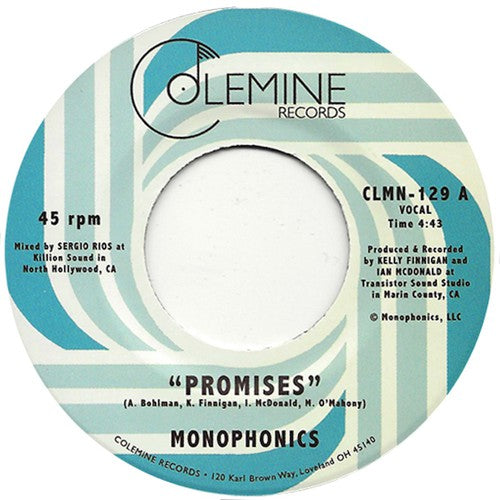 Monophonics - Promises b/w Strange Love 7" ( VINYL )