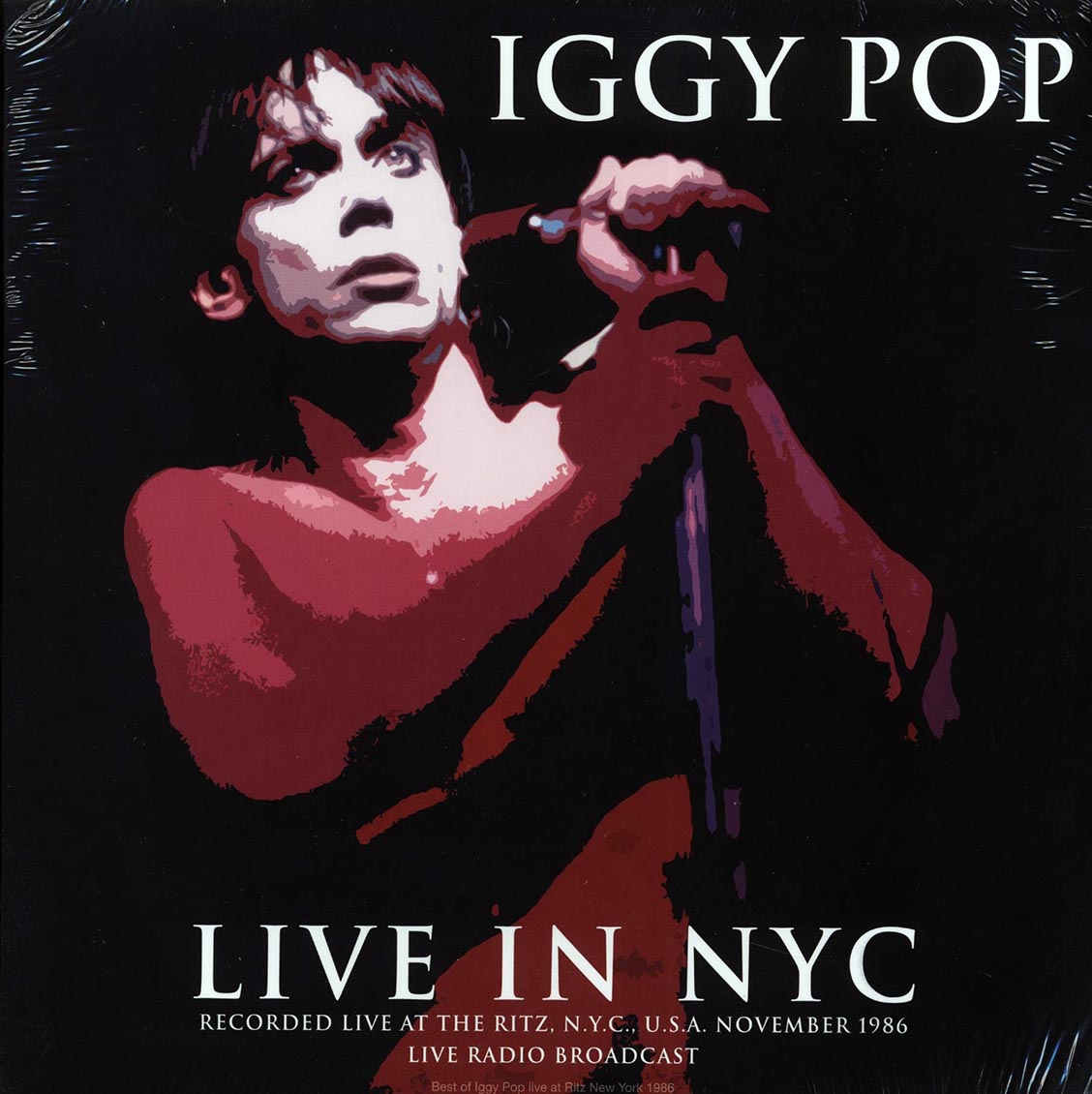 Iggy Pop - Live in NYC November 1986 LP ( VINYL )