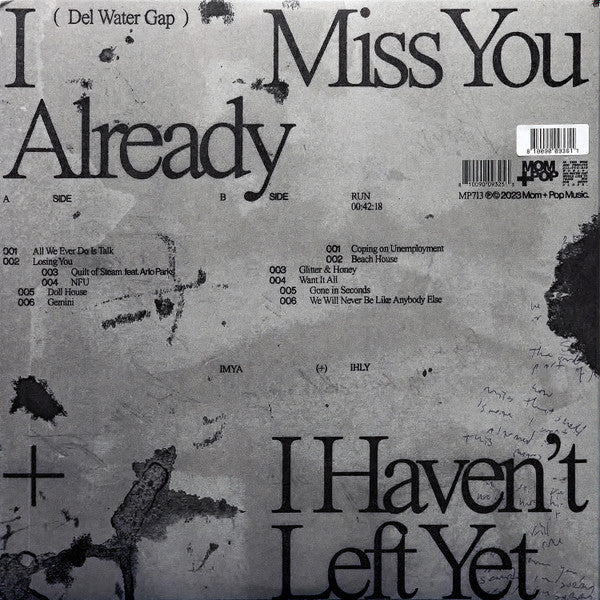 Del Water Gap - I Miss You Already + I Haven’t Left Yet (Used Vinyl) ( VINYL )