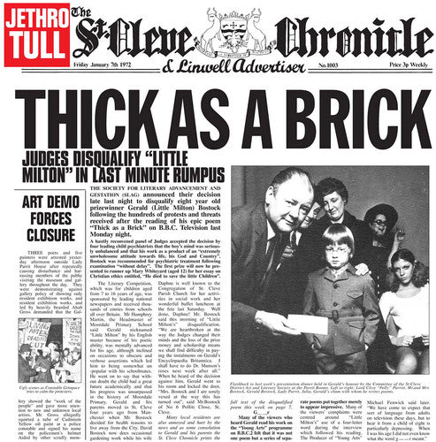 Jethro Tull - Thick As a Brick LP (180g) ( VINYL )