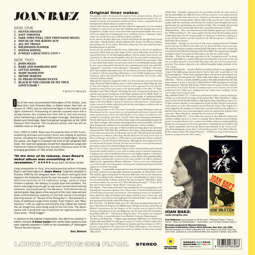 Joan Baez - Joan Baez LP (Spain - Import, 180 Gram Vinyl, Colored Vinyl, Yellow) ( VINYL )
