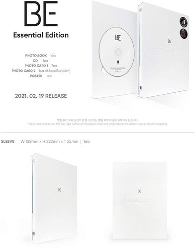 BTS - Be (Essential Edition) CD (Photo Book, Poster, Photo / Photo Card) ( VINYL )