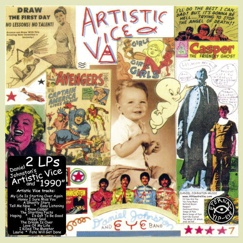 Daniel Johnston - Artistic Vice/1990 2LP (Gatefold) ( VINYL )