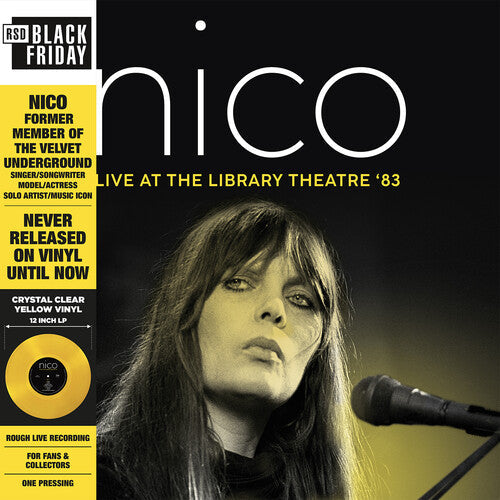 Nico - Live At The Library Theatre '83 LP (Colored Vinyl, Clear Vinyl, Yellow) ( VINYL )