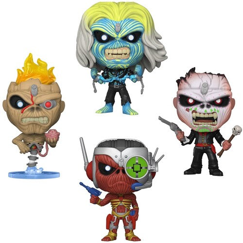 FUNKO POP! ROCKS: Iron Maiden - Eddie 4PK Glow in the Dark Box Set ( VINYL )