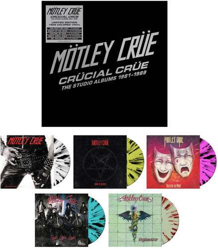 Motley Crue -  Crucial Crue: The Studio Albums 1981-1989 5LP (Limited Edition, Boxed Set, 180g, Colored Vinyl) ( VINYL )
