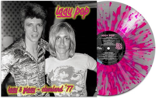 Iggy Pop & David Bowie - Iggy & Ziggy: Cleveland '77 LP (Silver & Pink Splatter) ( VINYL )