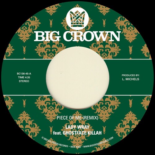 Lady Wray - Piece Of Me (feat. Ghostface Killah) b/ w Joy & Pain (Pete Rock Remix) 7" ( VINYL )