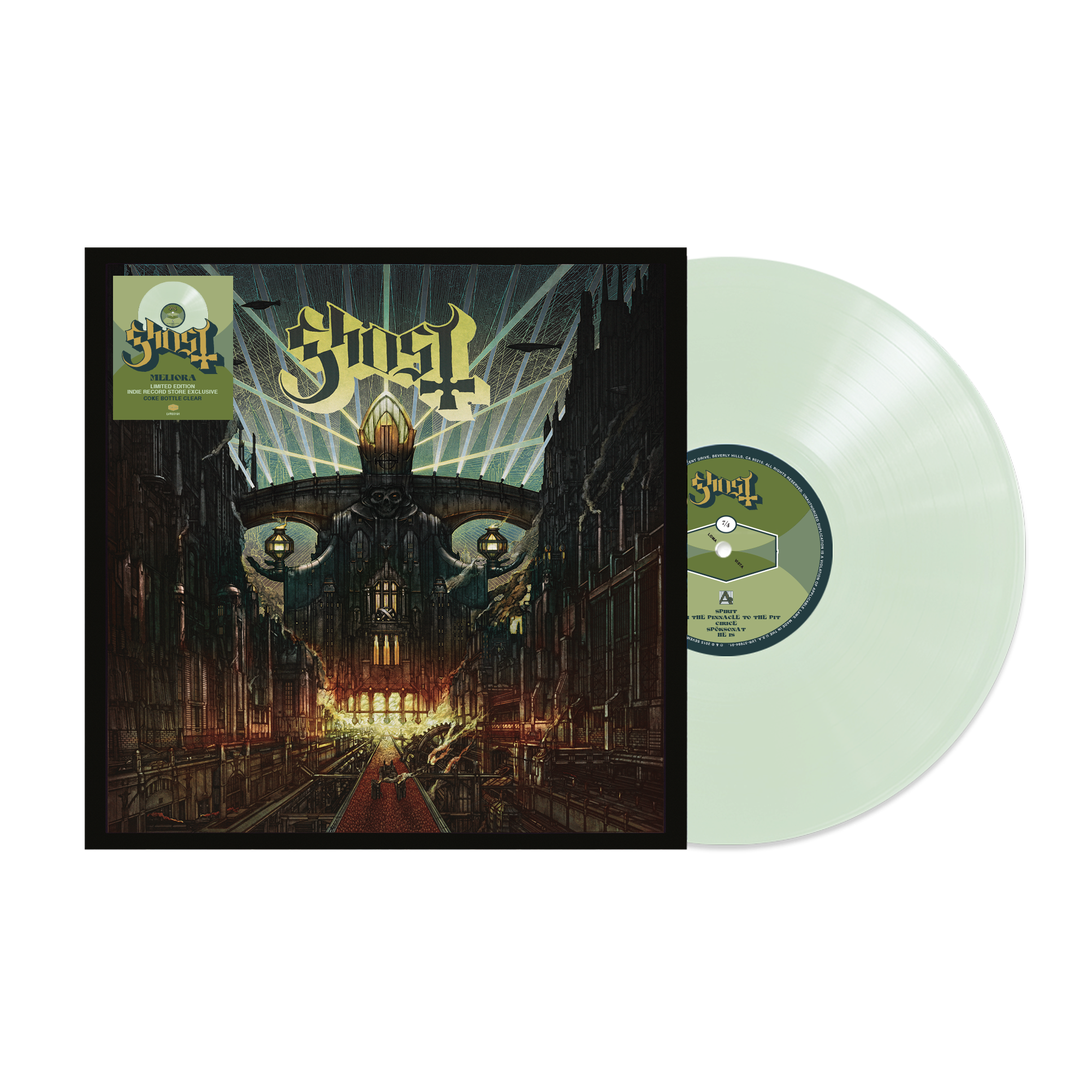 Ghost - Meliora LP (Indie Exclusive Coke Bottle Clear Vinyl) ( VINYL )