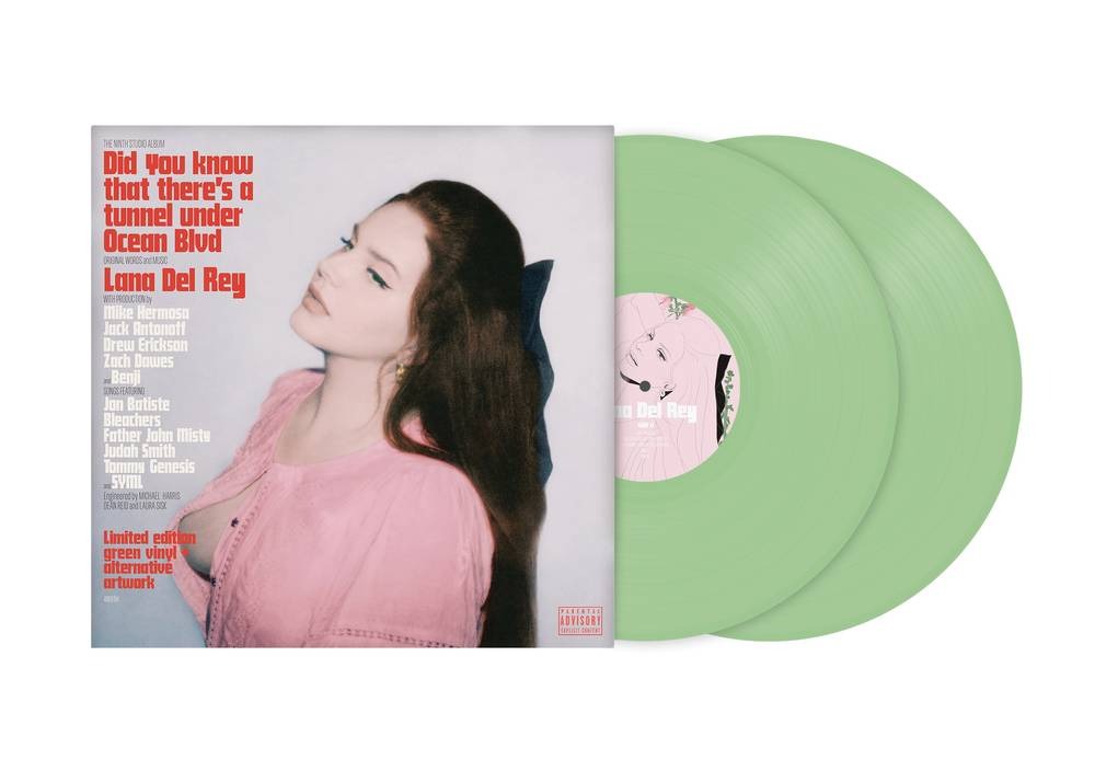 Lana Del Rey - Did You Know That There's A Tunnel Under Ocean Blvd 2LP (Indie Exclusive Light Green Vinyl, Alternate Cover, 180g) ( VINYL )