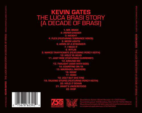 Kevin Gates - The Luca Brasi Story (A Decade Of Brasi) CD (Explicit Lyrics, Manufactured On Demand, Alliance Mod) ( VINYL )