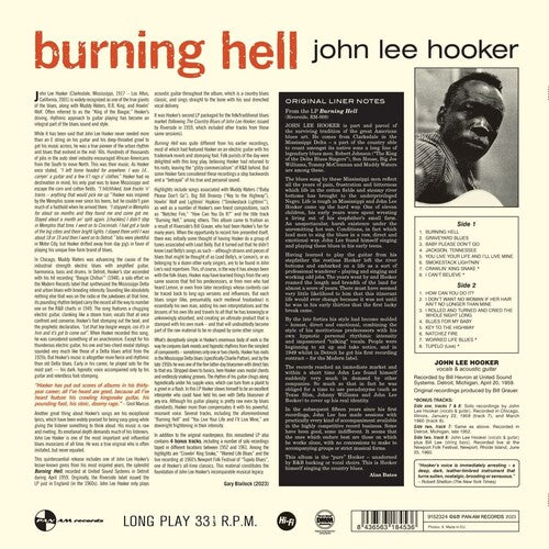 John Lee Hooker - Burning Hell LP (180g, Limited Edition, + Bonus Tracks) ( VINYL )