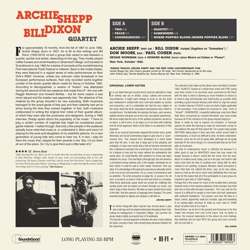 Archie Shepp - Bill Dixon Quartet LP (Limited Edition, 180g, Bonus Tracks) ( VINYL )