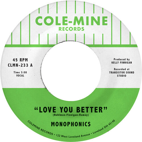 Monophonics & Kelly Finnigan - Love You Better b/w The Shape Of My Teardrops 7" (Colored Vinyl) ( VINYL )