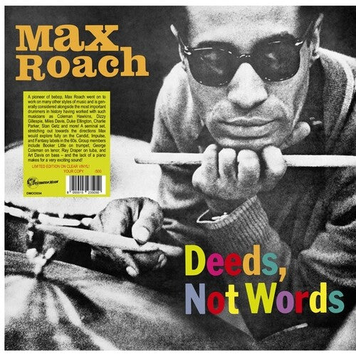 Max Roach - Deeds, Not Words LP (Limited Edition, Clear Vinyl) ( VINYL )