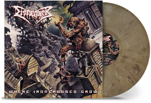 Dismember - Where Ironcrosses Grow - Sand Marble LP (Colored Vinyl, Reissue) ( VINYL )