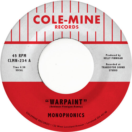 Monophonics & Kelly Finnigan - Warpaint b/w Crash & Burn 7" (Colored Vinyl) ( VINYL )