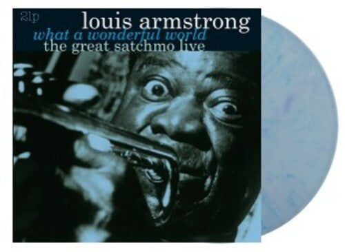 Louis Armstrong -  What A Wonderful World & The Great Satchmo Live 2LP (Limited Edition, 180 Gram Vinyl, Colored Vinyl, Blue, Holland Pressing) ( VINYL )