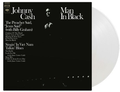 Johnny Cash - Man In Black LP (Music on Vinyl, Limited Edition, 180 Gram Vinyl, Clear Vinyl ( VINYL )