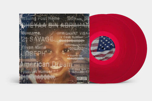21 Savage - American Dream 2LP (Red Colored Vinyl) ( VINYL )