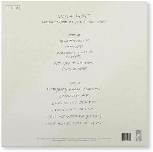 Nathaniel Rateliff & the Night Sweats - South Of Here LP (Explicit Lyrics, 180 Gram Vinyl) ( VINYL )