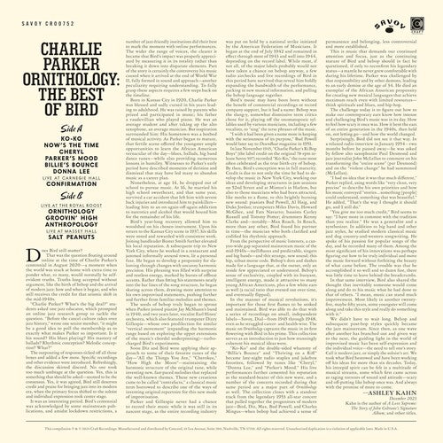 Charlie Parker - Ornithology: The Best Of Bird LP ( VINYL )