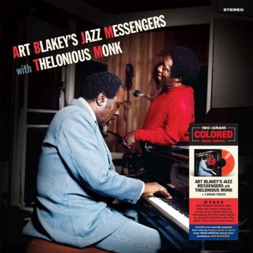 Art Blakey - Art Blakey's Jazz Messengers With Thelonious Monk LP (Limited Edition, 180 Gram Vinyl, Colored Vinyl, Red, Bonus Tracks) ( VINYL )
