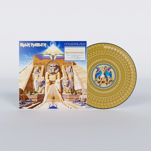 Iron Maiden - Powerslave LP (Limited Edition, Zoetrope Gold Colored Vinyl, 40th Anniversary Edition, Remastered) ( VINYL )