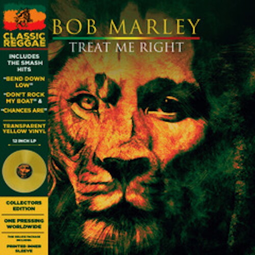 Bob Marley - Treat Me Right - Yellow LP (Colored Vinyl, Yellow, Limited Edition, Reissue, Remastered, Deluxe Edition) ( VINYL )