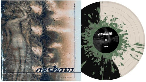 Azshara - Ashen Skies - Half Black/Half Bone w/ Army Green Splatter LP (Explicit Lyrics, Colored Vinyl, Black, White, Green, Splatter) ( VINYL )
