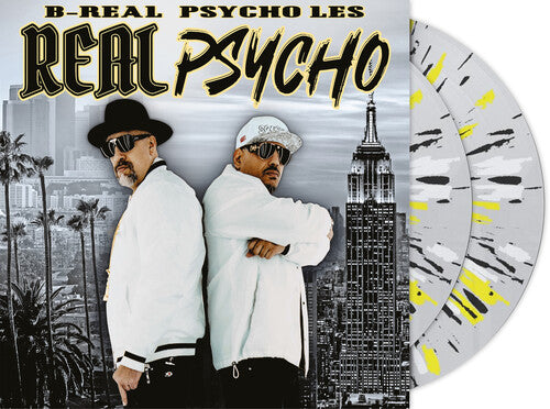 B-Real & Psycho Les - Real Psycho 2LP (Deluxe Limited Edition, Clear with Black, Yellow, & White Splatter Vinyl, Gatefold Cover) ( VINYL )