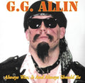 Gg Allin - Always Was, Is And Always Shall Be LP ( VINYL )