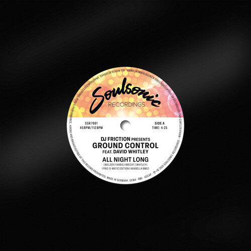 DJ Friction Presents Ground Control - All Night Long / Funkin' On The One LP (45 Rpm) ( VINYL )