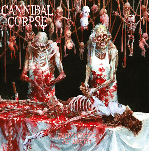 Cannibal Corpse - Butchered At Birth LP (Red & White Splatter Colored Vinyl, United Kingdom) ( VINYL )