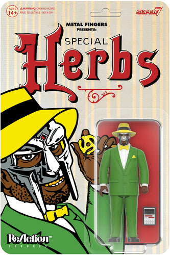 MF DOOM - Super7: MF DOOM - ReAction Figures Wv4 - Special Herbs (Action Figure, Collectible) ( VINYL )
