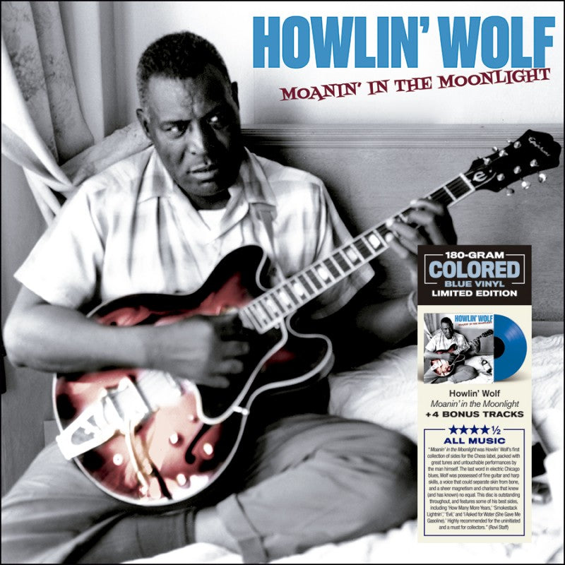 Howlin' Wolf - Moanin In The Moonlight LP (180g, Limited Edition, Blue Color Vinyl, + Bonus Tracks) ( VINYL )