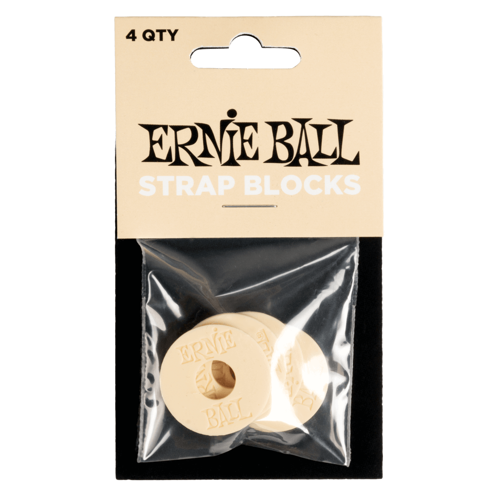 Ernie Ball - Strap Blocks - Cream - 4 Pack ( VINYL )