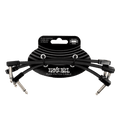 Ernie Ball - Flex Patch Cable 6in - Black - 3 Pack ( VINYL )
