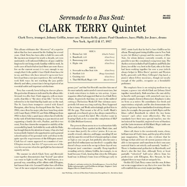 Clark Terry Quintet - Serenade To A Bus Seat LP (180g, Limited Edition, Remastered, Mono, Jazz Workshop) ( VINYL )