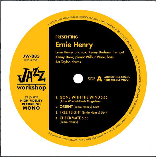 Ernie Henry - Presenting LP (Limited Edition, 180g, Remastered, Mono, Jazz Workshop) ( VINYL )