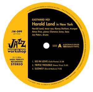 Harold Land - Eastward Ho! LP (180g, Remastered, Stereo, Jazz Workshop) ( VINYL )